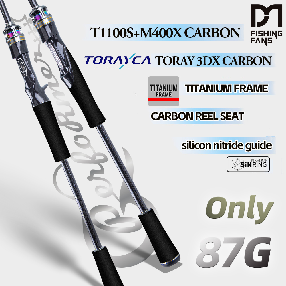 Fishing Rod Surf - FISHINGFANS 2.0pro CARBON T1100S TITANIUM FRAME