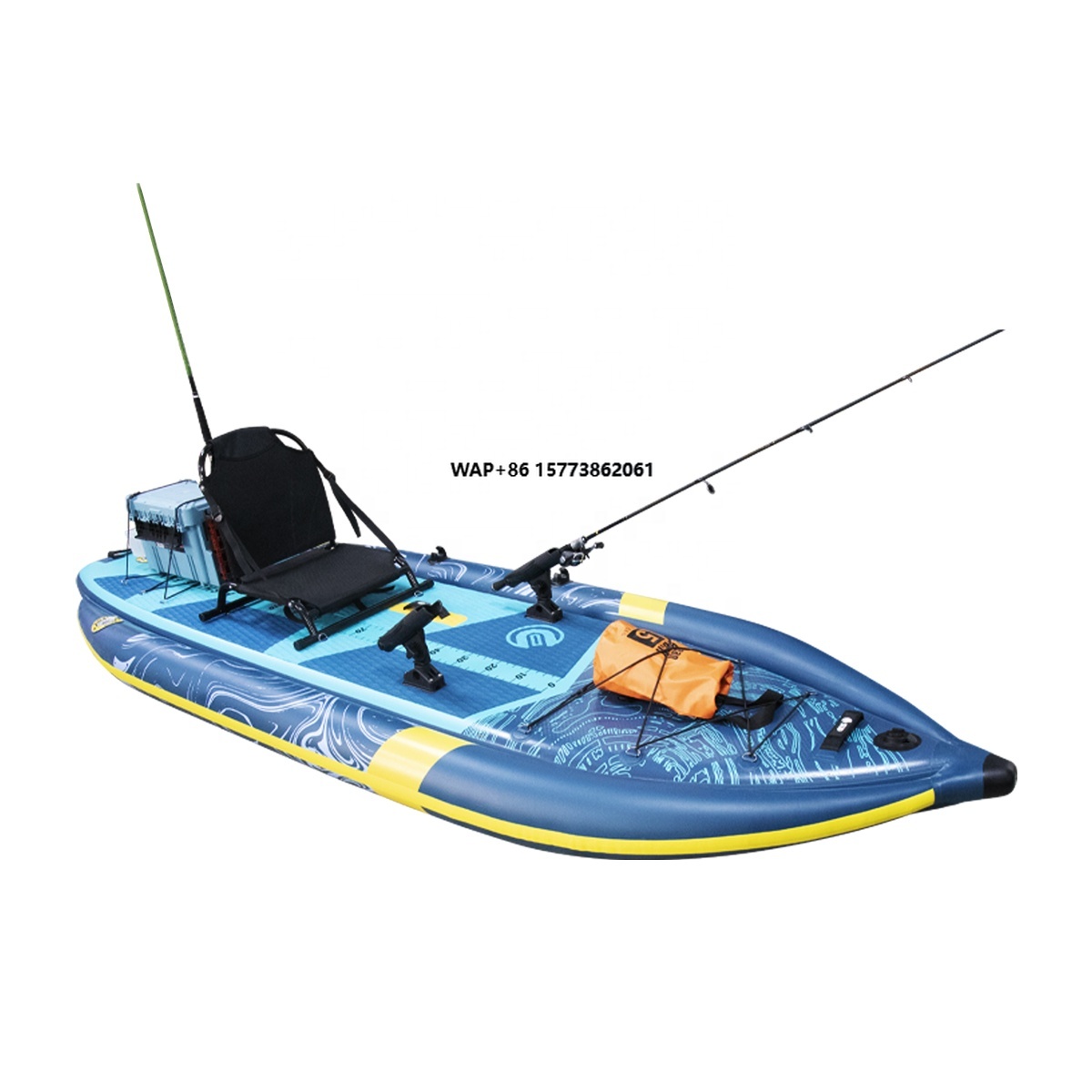 Fishing Rod Holder - Three Air Chamber Inflatable Fishing Kayak