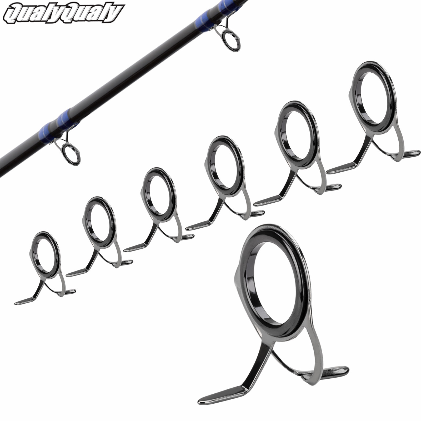 7pcs Fishing Rod Guides Repair - Fishing Rod Guide Replacement incelemesi ve fiyatı