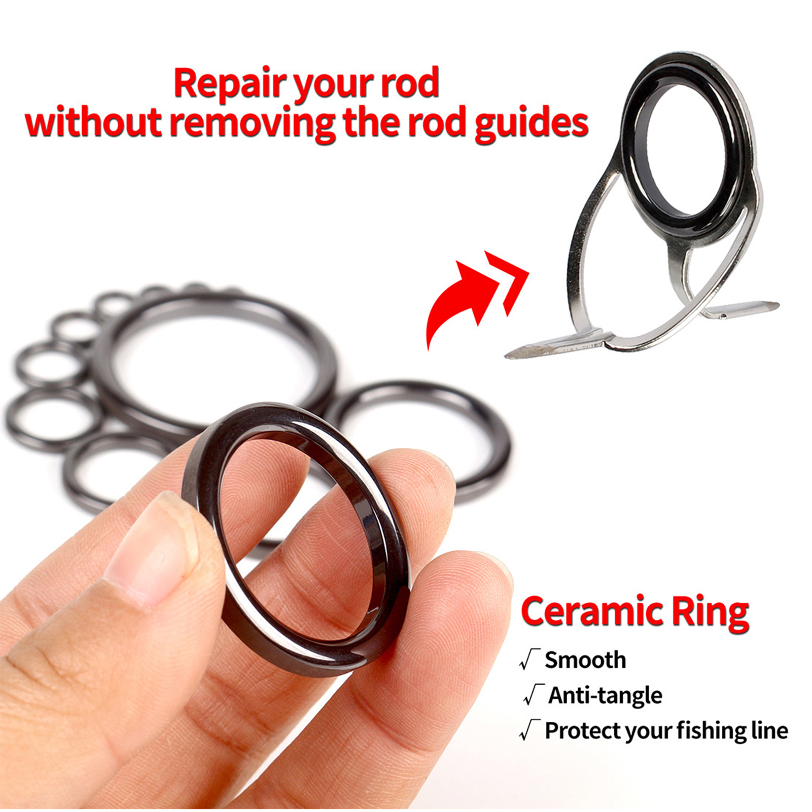 Fishing Rod Guide Repair Kit C - Fishing Rod Repair Kit incelemesi ve fiyatı