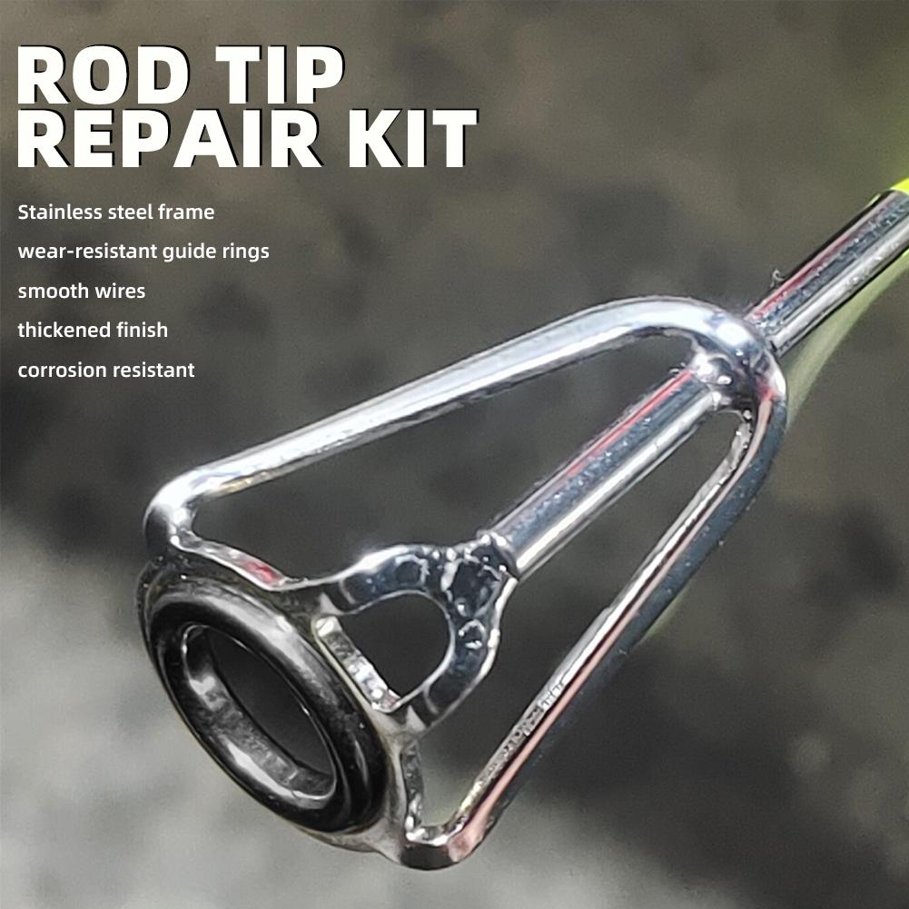 Rod Tip Repair Kit 10pcs Fishi - Fishing Rod Guide Replacement incelemesi ve fiyatı
