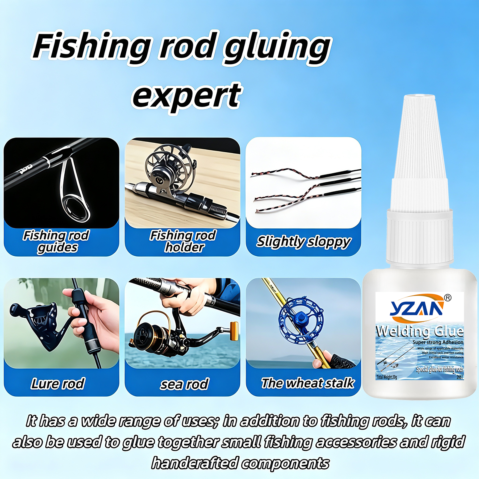 Fishing Rod Repair Glue  Fast  - Fishing Rod Guide Replacement incelemesi ve fiyatı