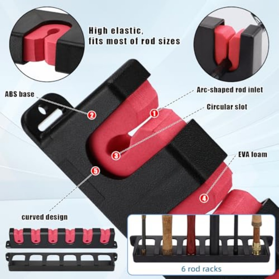 6set Fishing Rod Holders for 1 - Fishing Rod Rack incelemesi ve fiyatı