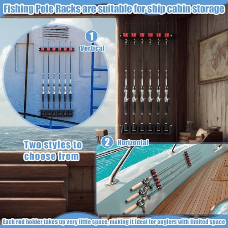 6set Fishing Rod Holders for 1 - Fishing Rod Rack incelemesi ve fiyatı