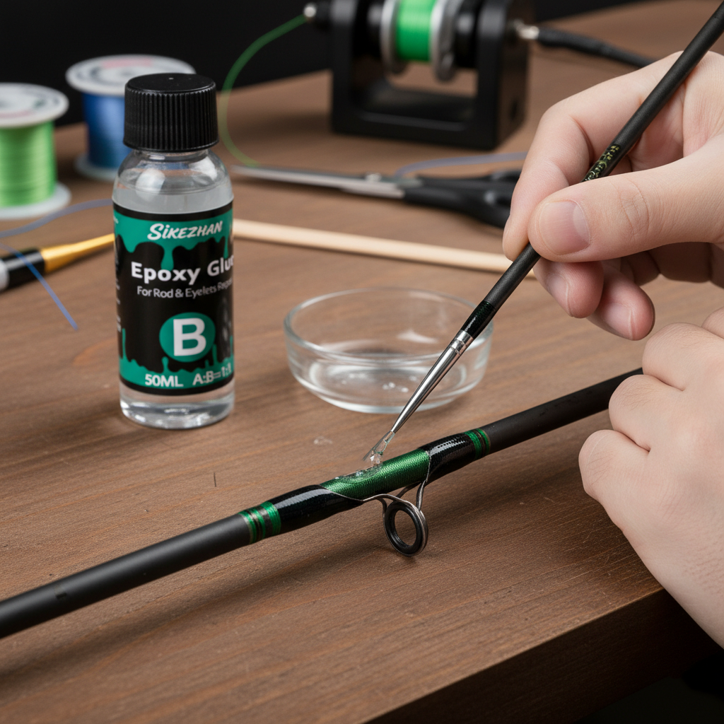 Clear 2-Part Fishing Rod Epoxy - Fishing Rod Guide Replacement incelemesi ve fiyatı