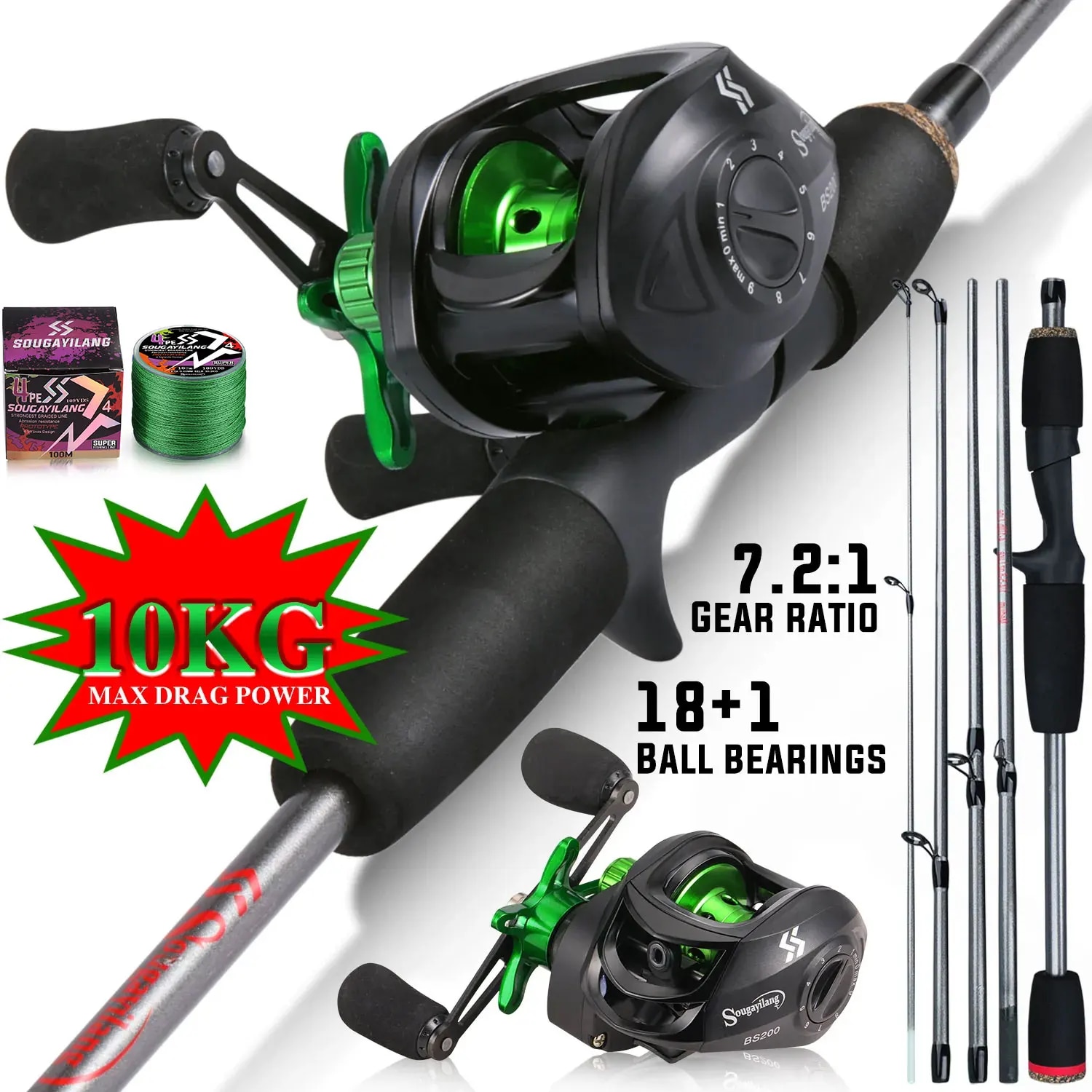 Sougayilang Fishing Rod Combo  - Fishing Rod Combo incelemesi ve fiyatı