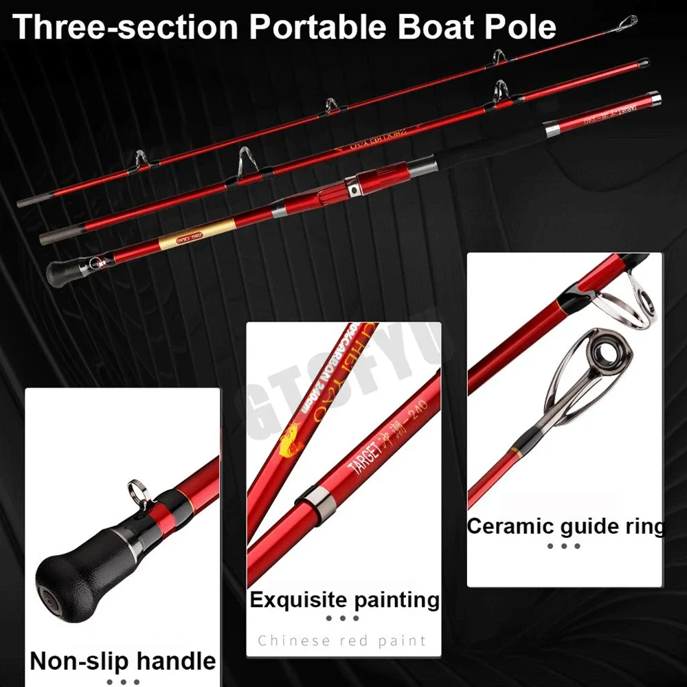 1.8M 2.1M  2.4M Portable 3-Pie - Fishing Rod Surf incelemesi ve fiyatı