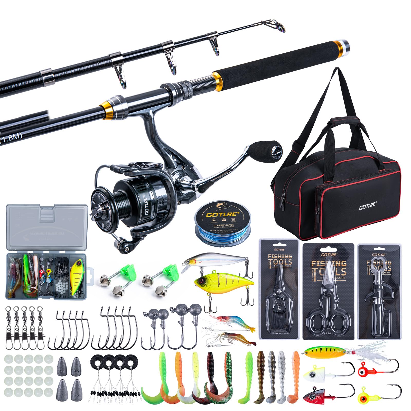 Goture Fishing Telescopic Rod  - Fishing Rod Spinning incelemesi ve fiyatı