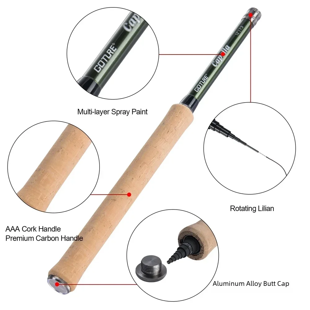 Goture 12FT Classical Tenkara  - Fishing Rod Carbon Fiber incelemesi ve fiyatı
