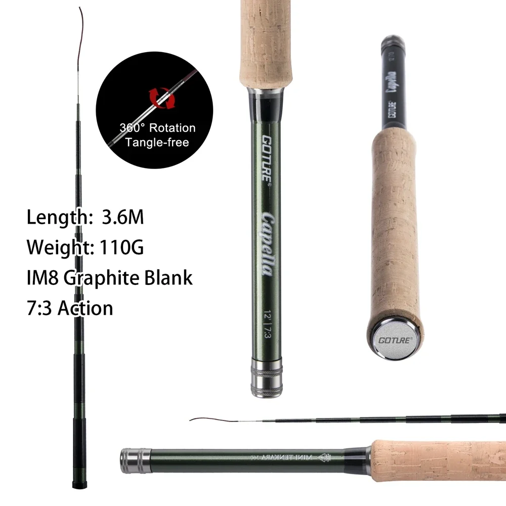 Goture 12FT Classical Tenkara  - Fishing Rod Carbon Fiber incelemesi ve fiyatı